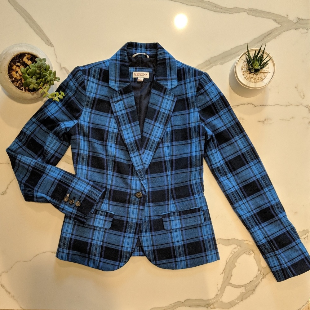Merona Plaid Blazer